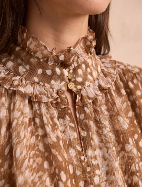 Blouse Zoé Marron