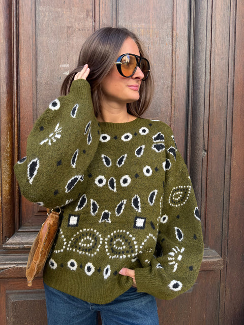 Pull Leonie Vert