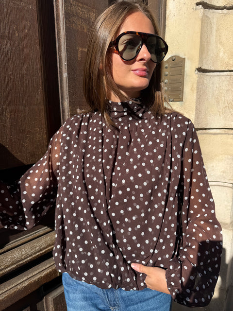 Blouse Romy Marron