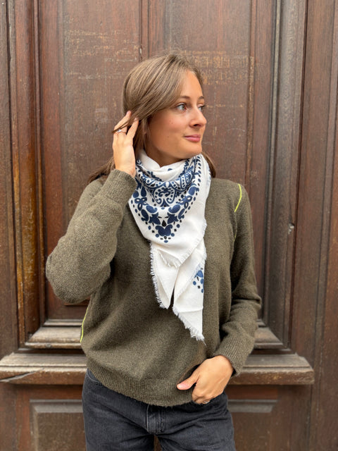 Foulard Bandana Blanc
