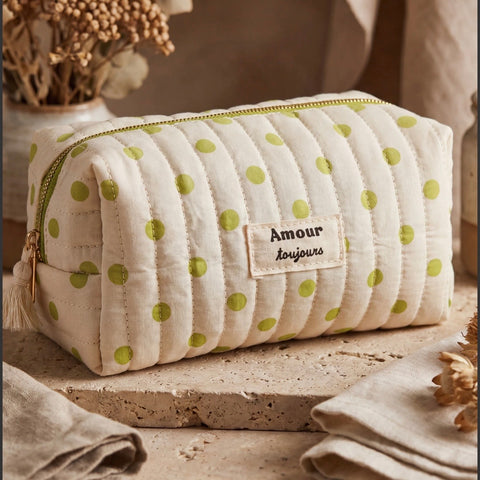 Trousse "Amour toujours" Écru