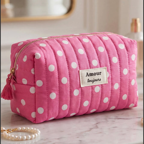 Trousse "Amour toujours" Rose