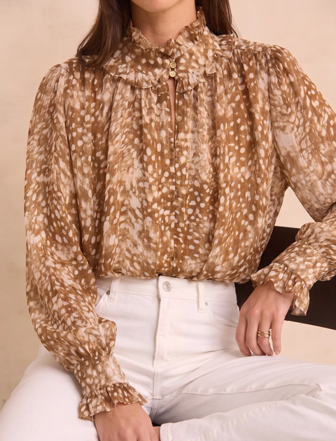 Blouse Zoé Marron