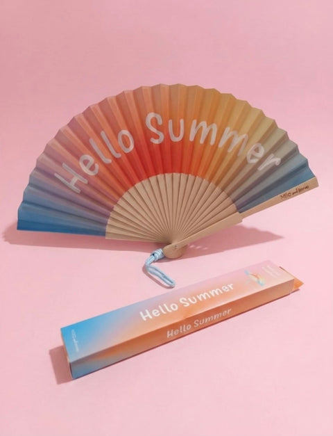Éventail Arc-en-ciel "Hello Summer"