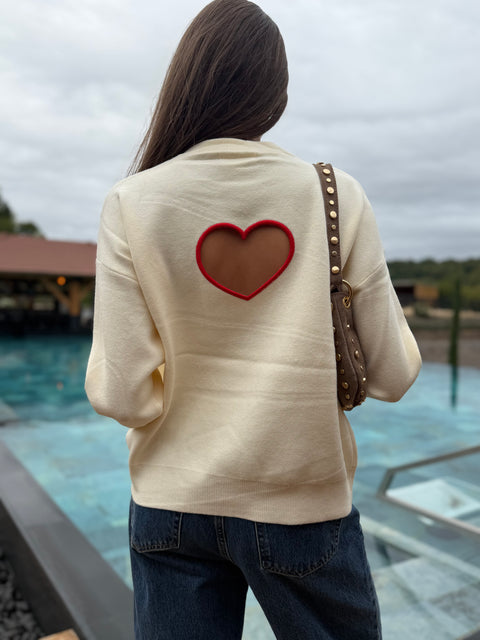 Pull Amour Écru