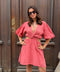 Robe Courte Léna Terracotta