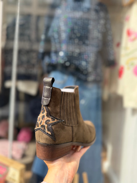 Bottines Chelsea Kaki