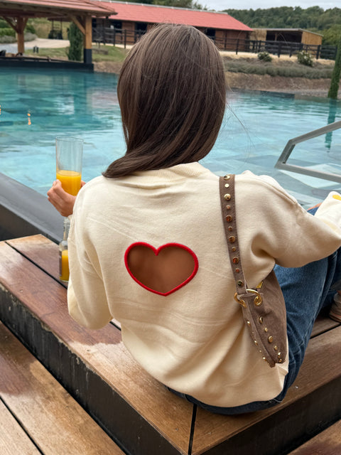 Pull Amour Écru