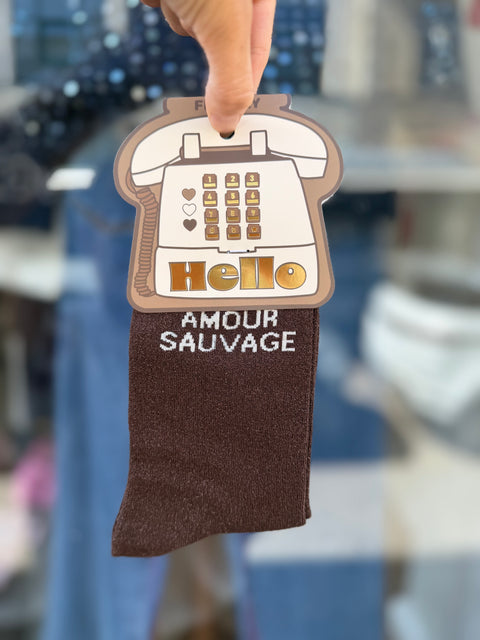 Chaussettes Paillettes "Amour Sauvage"