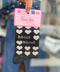Chaussettes Paillettes "Bisous Bisous" Noir