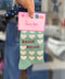 Chaussettes Paillettes "Bisous Bisous" Verte