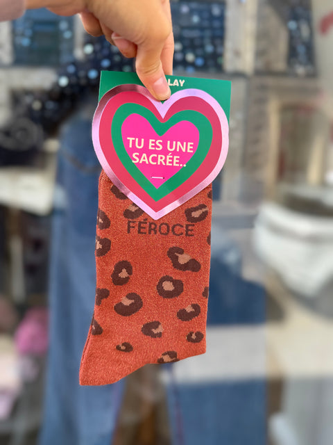Chaussettes Paillettes "Féroce"
