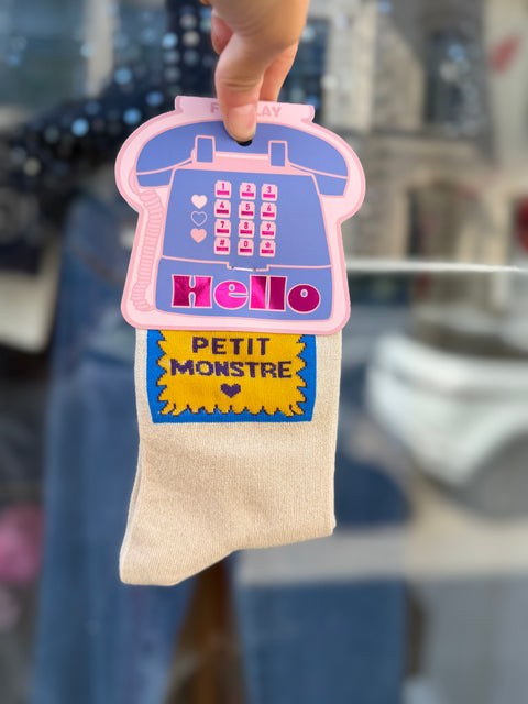 Chaussettes Paillettes "Petit Monstre"