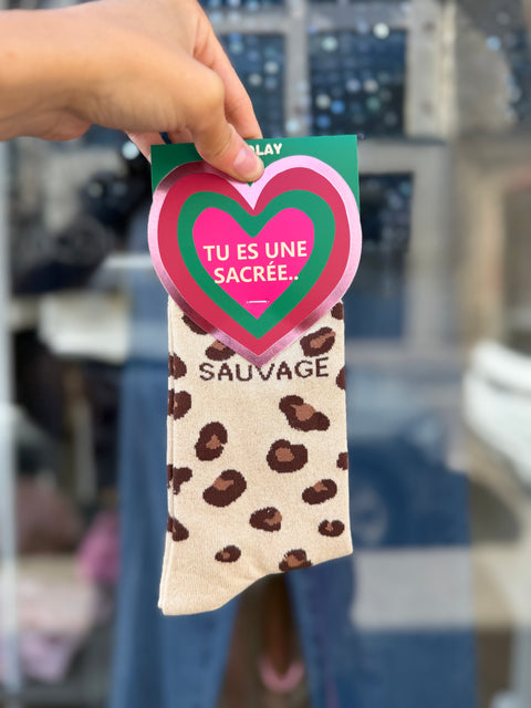 Chaussettes Paillettes "Sauvage"