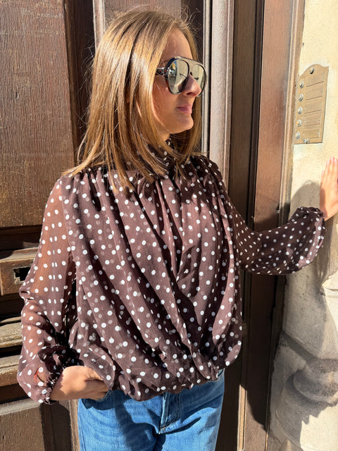 Blouse Romy Marron