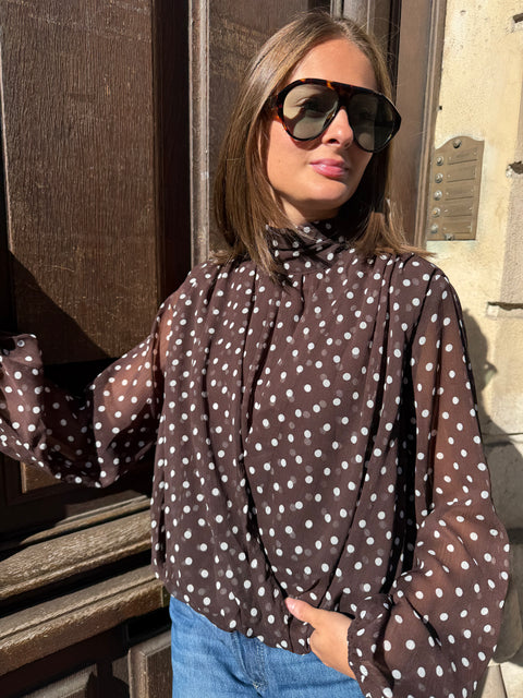 Blouse Romy Marron