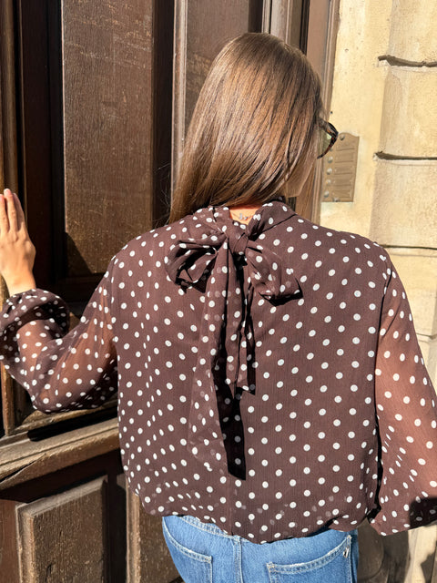 Blouse Romy Marron
