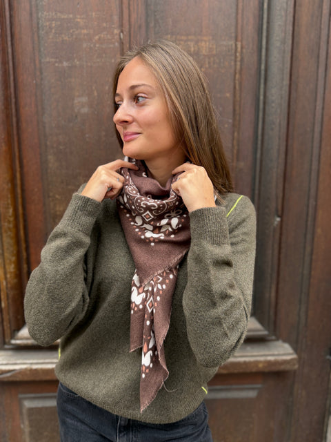 Foulard Bandana Chocolat