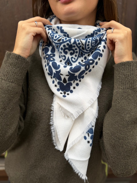 Foulard Bandana Blanc