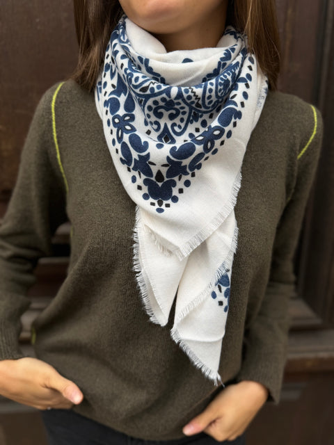 Foulard Bandana Blanc