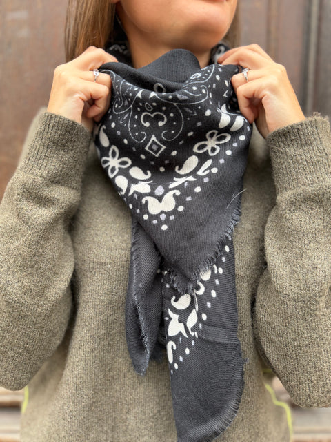 Foulard Bandana Noir