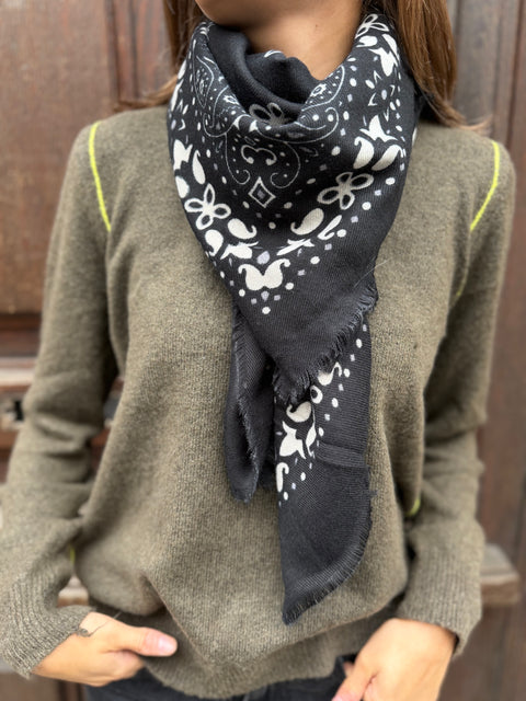 Foulard Bandana Noir