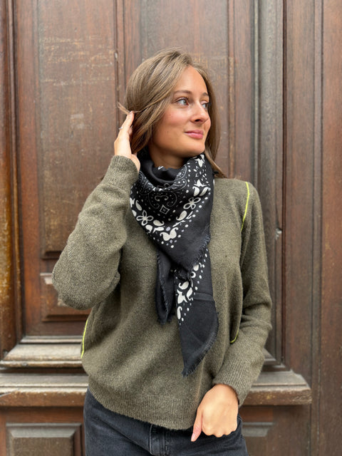 Foulard Bandana Noir