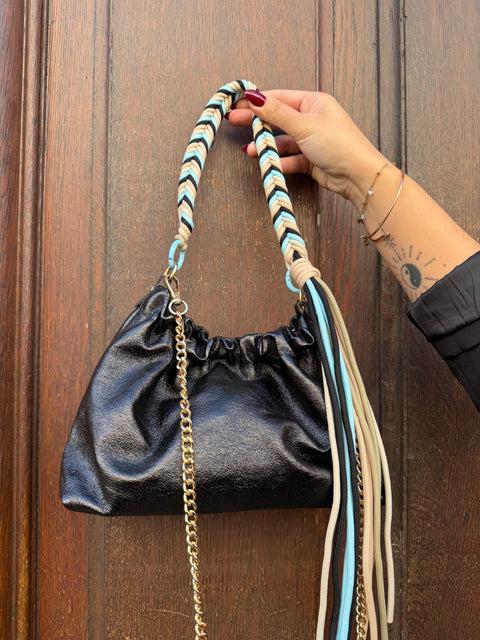 Sac Louise Noir Brillant