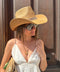 Chapeau Bonnie Cowboy en Paille Tressée