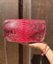 Sac Bobi Cuir Effet Python Rouge