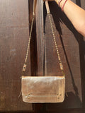 Sac Bobi M Cuir Doré Lisse