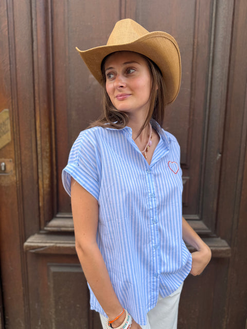 Chemise Lova Rayée Bleue