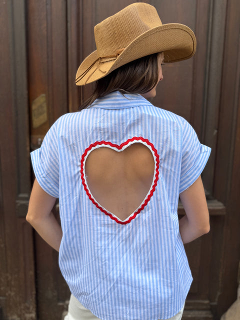Chemise Lova Rayée Bleue