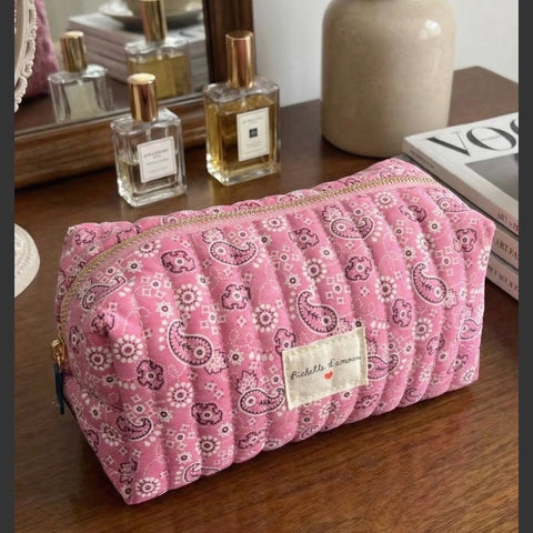 Trousse "Bichette d'amour" Rose