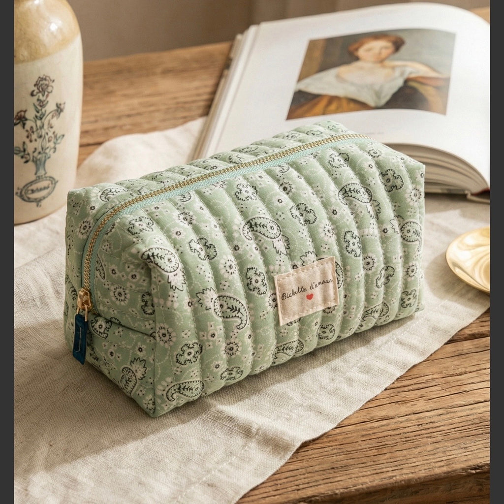 Trousse "Bichette d'amour" Verte
