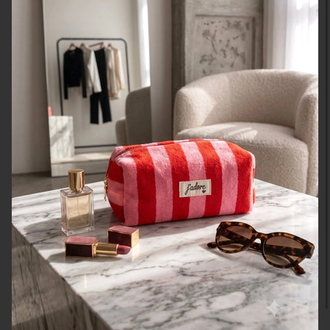 Trousse "J'adore" Rose & Rouge