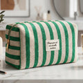 Trousse "Chaque jour" Verte & Écru