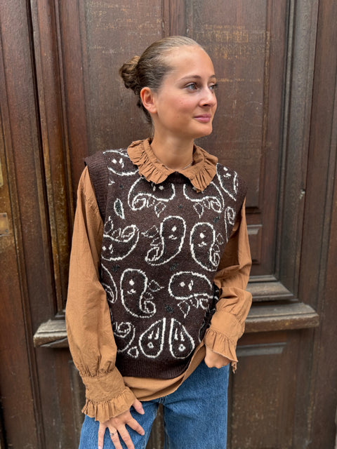Pull Tina Marron