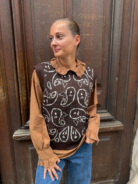 Pull Tina Marron