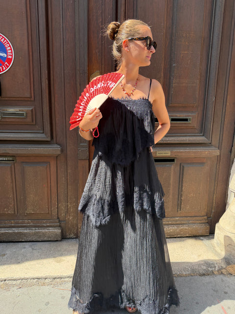 Robe Longue Maya Noire