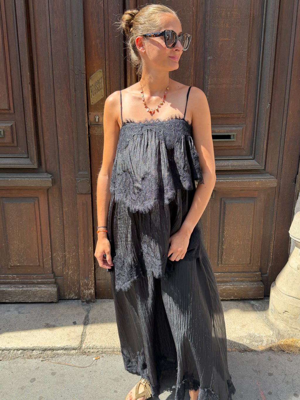 Robe Longue Maya Noire