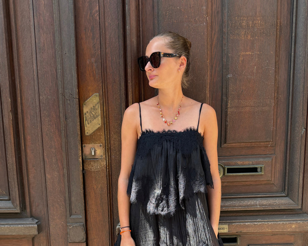 Robe Longue Maya Noire