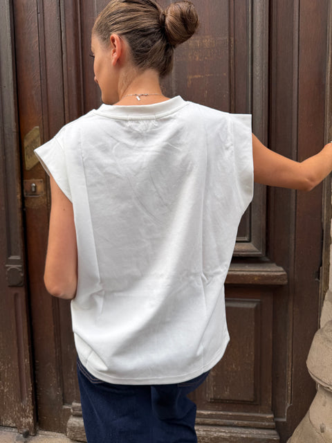 Top Coeur Léana Blanc