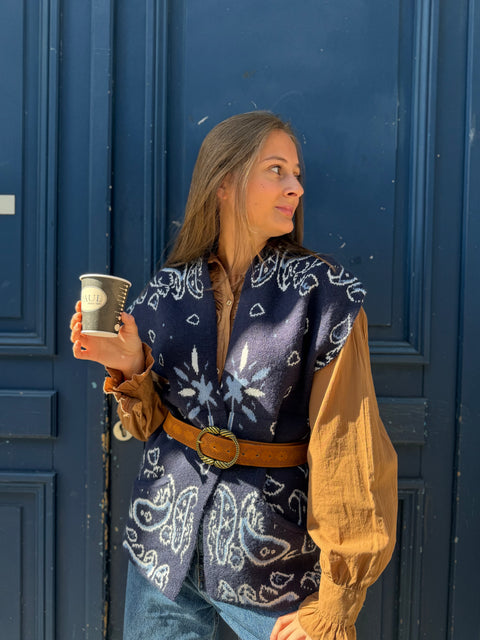 Gilet Béa Bleu